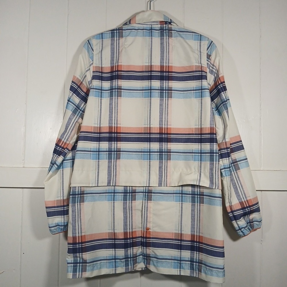 Herschel Supply Co Jacket Packable Snap Windbreaker Shacket Men's Small Plaid LS - Picture 4 of 10